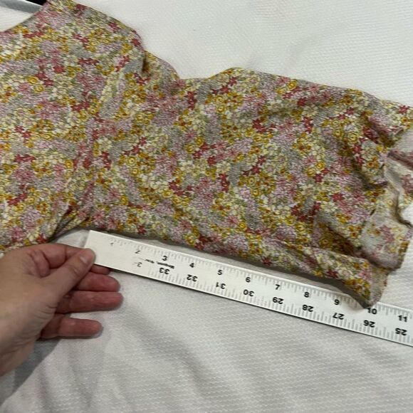 Cynthia Rowley Ditzy Floral Cottage core Viscose Blouse‎ - Picture 5 of 7